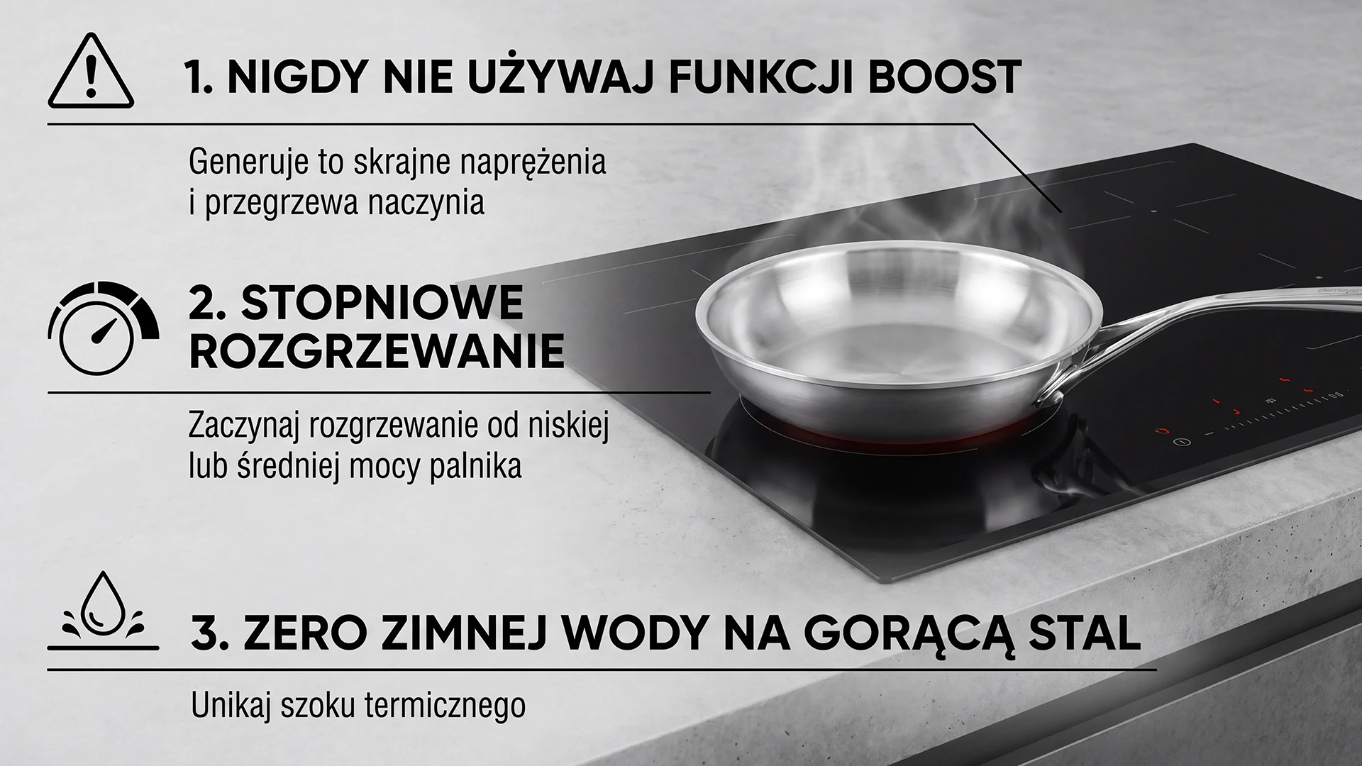 Jak chronić patelnię stalową przed deformacją na kuchence indukcyjnej – praktyczne porady. Stalowa patelnia na płycie indukcyjnej oraz wskazówki, jak zapobiegać jej odkształcaniu i wyginaniu.