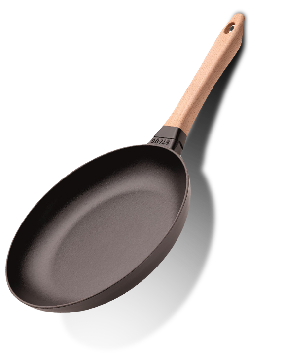 Żeliwna patelnia nieprzywierająca z drewnianym uchwytem, 20 cm, Staub
