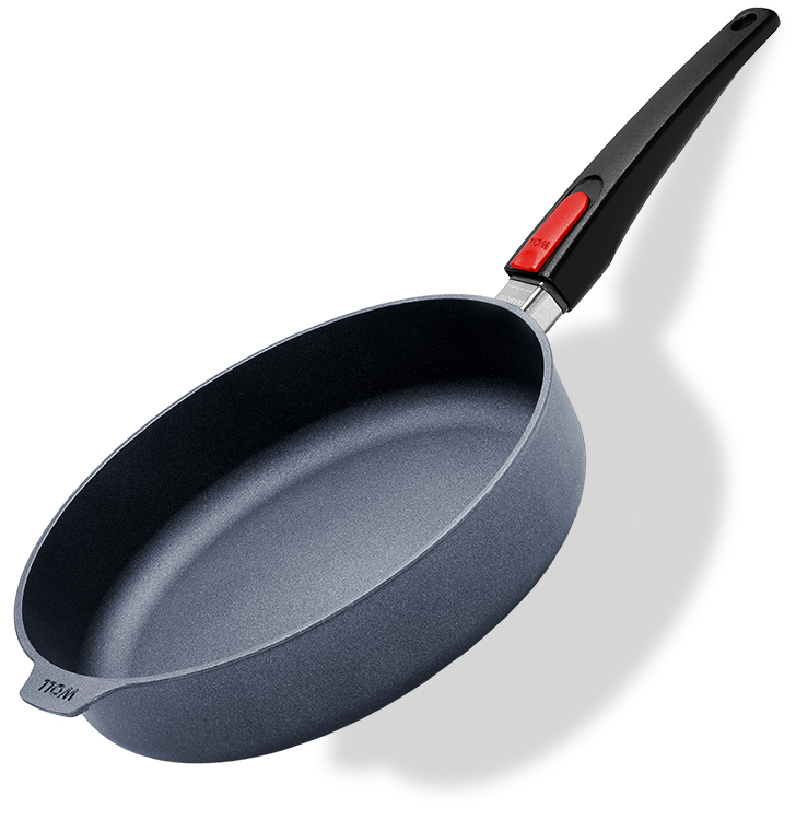 Głęboka patelnia z powłoką tytanową, odpinany uchwyt, Ø 24 cm, marki WOLL.