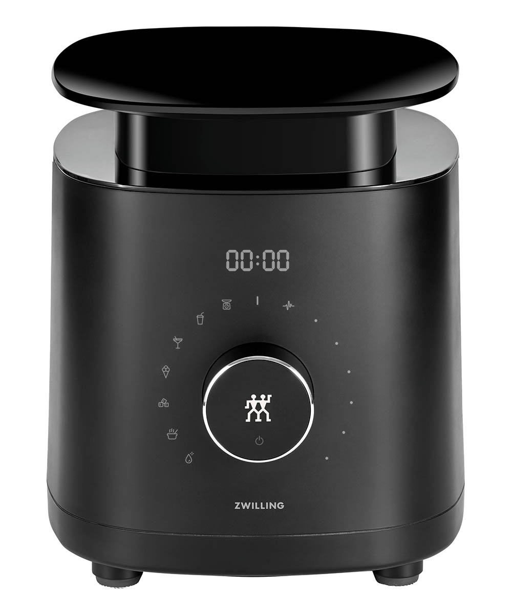 Luksusowy blender Zwilling Enfinigy PRO w eleganckiej czerni. Czarny blender Zwilling Enfinigy PRO z 7 funkcjami i wbudowaną wagą.