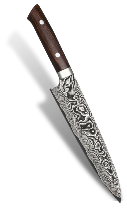 Ręcznie kuty nóż kuchenny Takeshi Saji, 61-warstwowy, stal VG-10, 18 cm