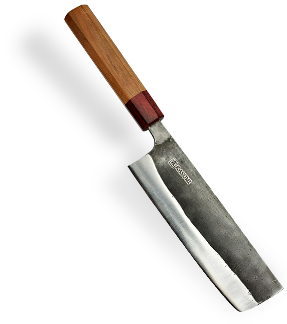 Tradycyjny nóż Nakiri Black Hammer 2 z drewnianą rękojeścią, 16,5 cm
