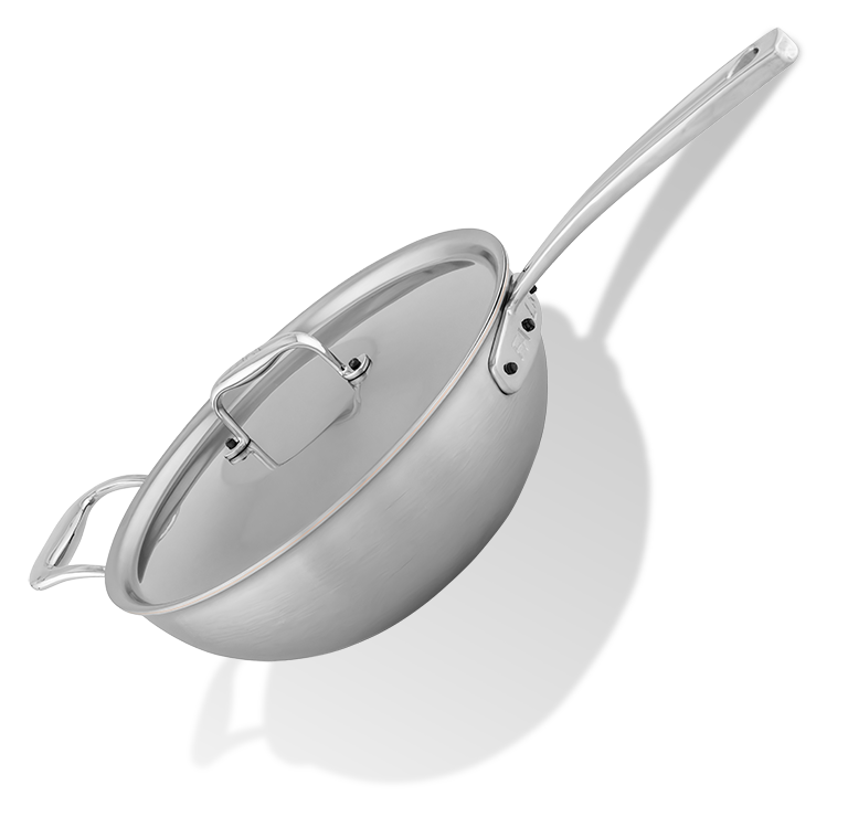 Flandria - 5-warstwowy stalowy wok z miedzianym rdzeniem i pokrywką, Ø 28 cm, marki Falk