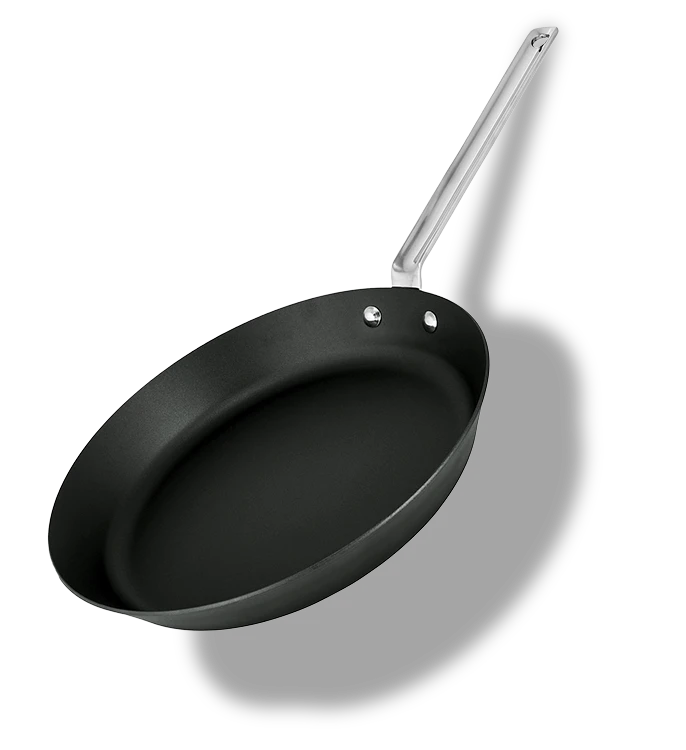 Patelnia z czarnej stali węglowej 30 cm z uchwytem, Scanpan