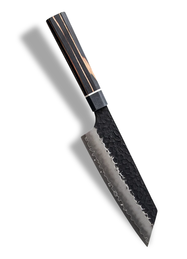 Japoński nóż Bunka 16,5 cm z rękojeścią z drewna, stal SPG STRIX, Suncraft.