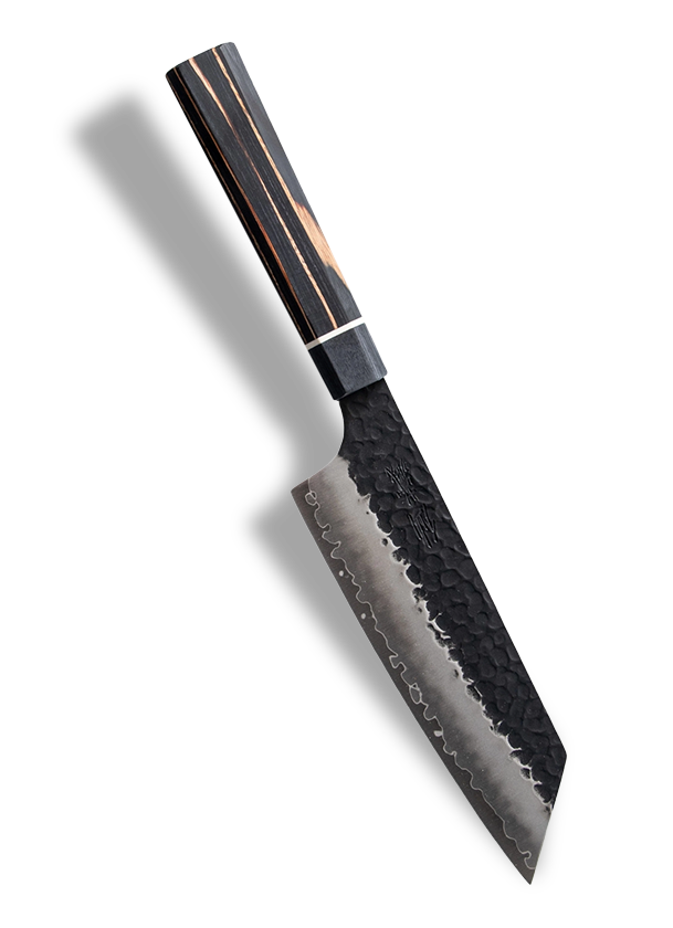 Japoński nóż Bunka 16,5 cm z rękojeścią z drewna, stal SPG STRIX, Suncraft.
