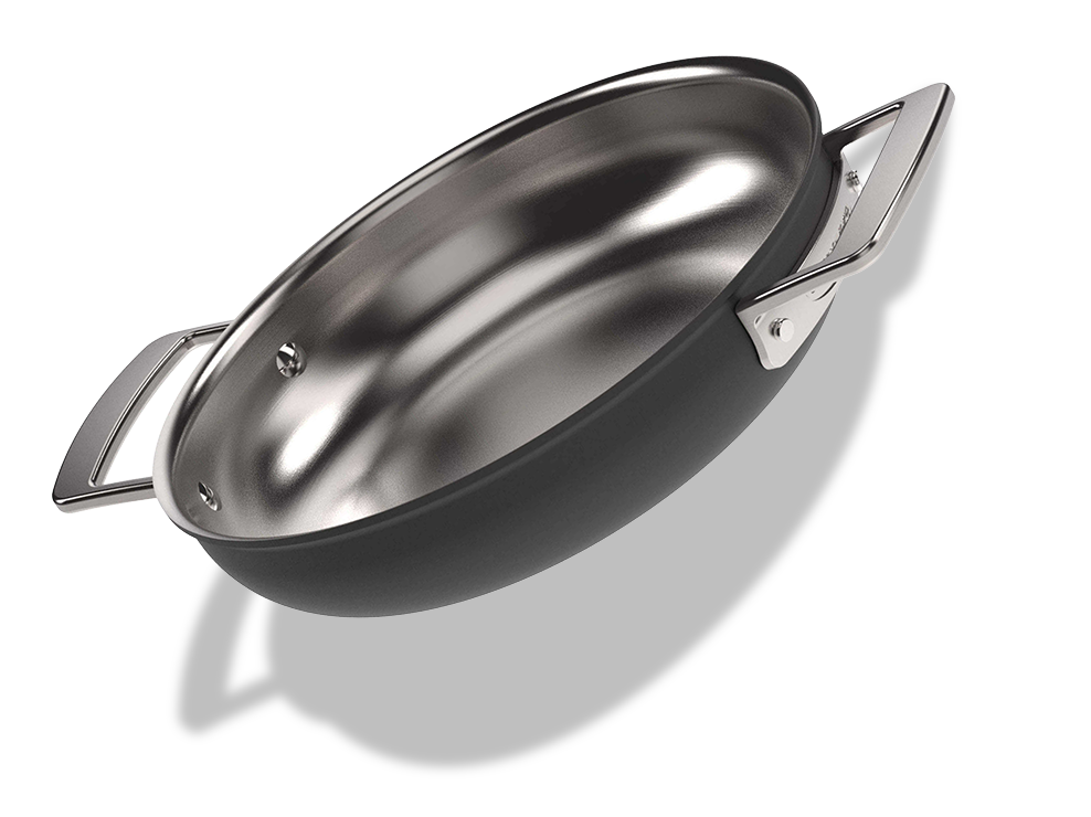 Stalowo-ceramiczna patelnia Demeyere 24 cm z technologią 5-Ply