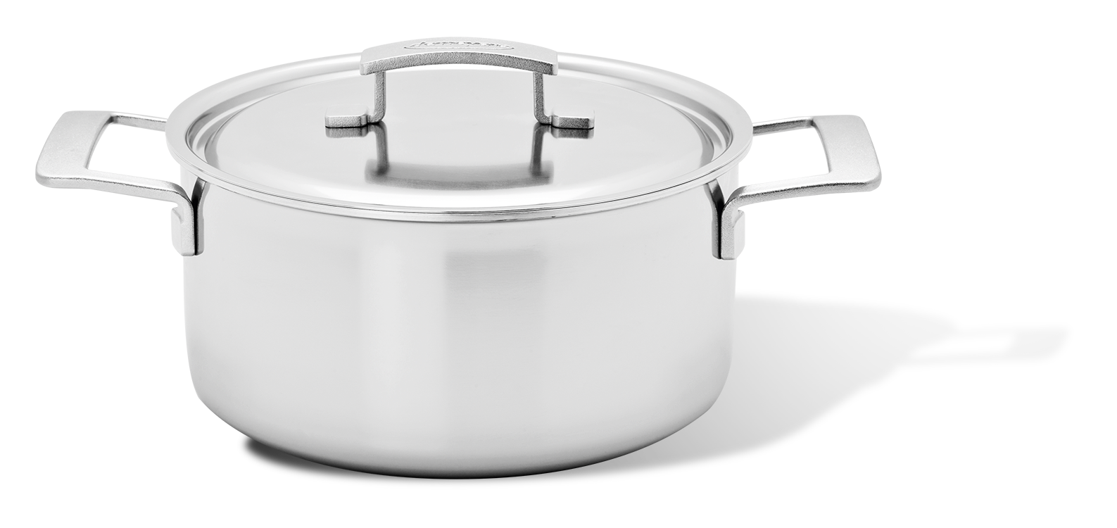 Stalowy garnek Demeyere Industry 5,2L z technologią 5-Ply, średnica 24 cm.