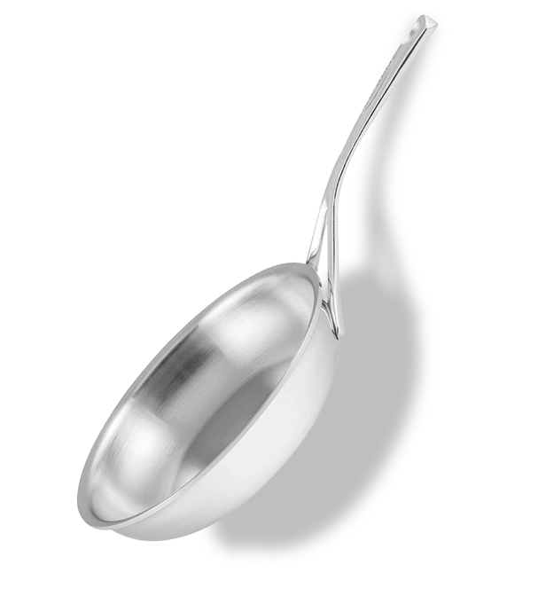 Stalowa patelnia Demeyere Proline 24 cm, 7-warstwowa konstrukcja, idealna do profesjonalnej kuchni.