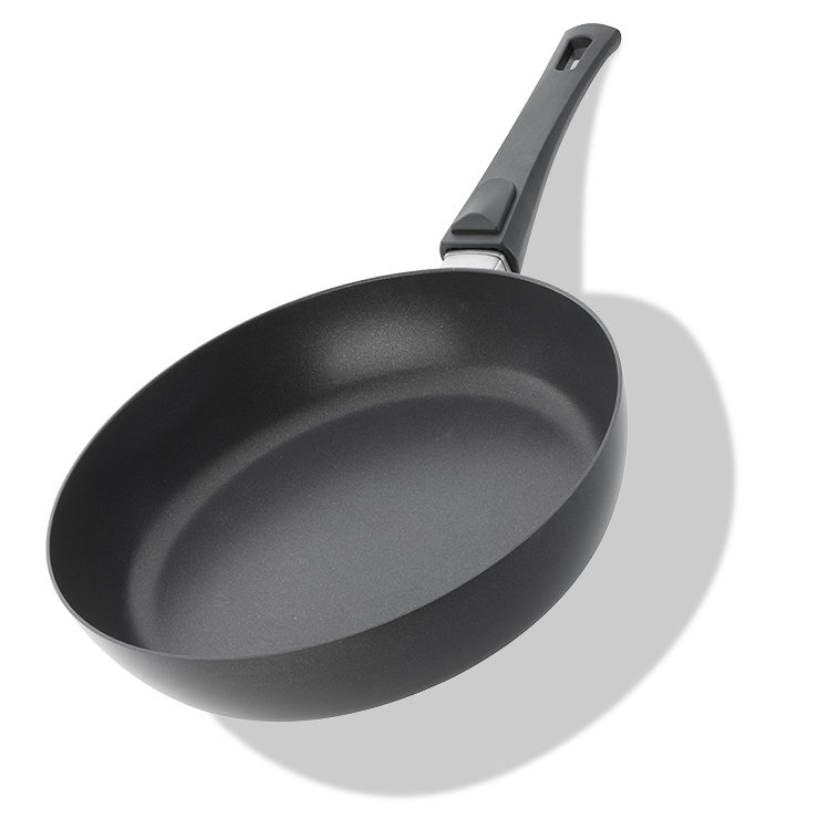 Tytanowo-ceramiczna patelnia Scanpan z odpinanym uchwytem, Ø 28 cm, nieprzywierająca.