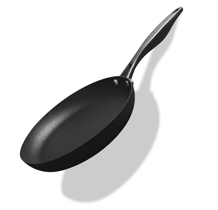 Tytanowo-ceramiczna patelnia Scanpan o średnicy 26 cm z nieprzywierającą powłoką.