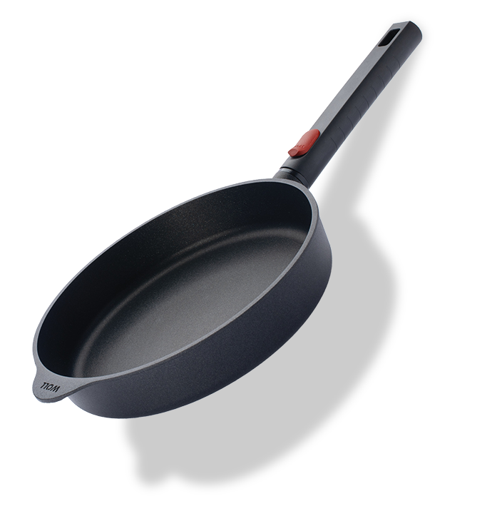 Patelnia tytanowa Eco Logic QXR z odpinanym uchwytem, 24 cm, WOLL