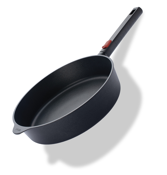 Głęboka patelnia tytanowa Eco Logic QXR z odpinanym uchwytem, Ø 28 cm, PFAS Free