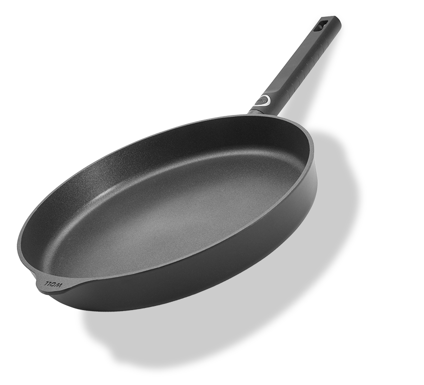 Tytanowa patelnia Eco Logic QXR z nieprzywierającą powłoką, średnica 32 cm, uchwyt z tworzywa