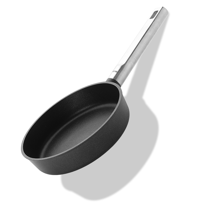 Tytanowa patelnia Eco Logic QXR PRO z nieprzywierającą powłoką i stalowym uchwytem, Ø 20 cm