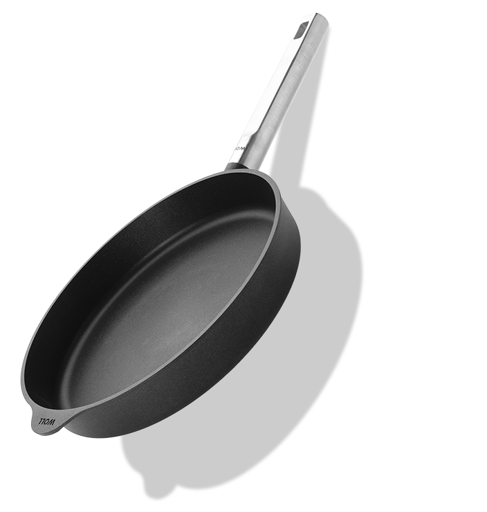 Patelnia tytanowa Eco Logic QXR PRO z powłoką nieprzywierającą, stalowy uchwyt, Ø 28 cm