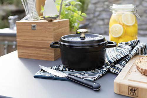 Black - Żeliwny garnek; nieprzywierająca powłoka, 6,7 l, Ø 28 cm