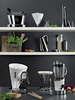 Chromowany blender Vela Bugatti Classic Chrome na tle kuchennej aranżacji