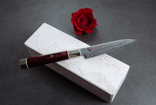 Ultimate Aranami Mcusta Zanmai - 33-warstwowy nóż Shotoh, stal VG-10, 11 cm.