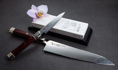 Mistrzowski nóż sushi Sujihiki Mcusta Zanmai Ultimate Aranami, stal VG-10, 24 cm.