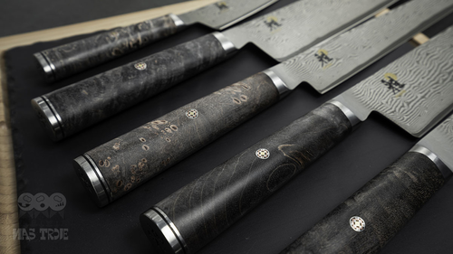 Damasceński nóż Santoku Miyabi 5000 MCD BLACK 67, 18 cm, 132-warstwowy