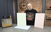 Różowa deska Parker Asahi z serii Kitchen Board, syntetyczny kauczuk.