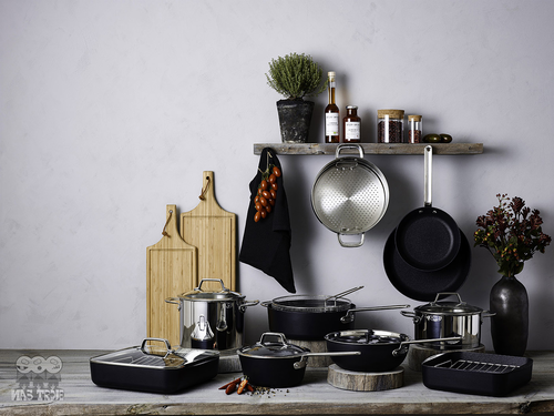 Scanpan TechnIQ rondel Windsor 2,8 l czarny, tytanowo-ceramiczny, nieprzywierający.