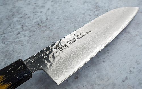 Japoński nóż Santoku Sakai Takayuki Urushi, stal VG-10, elegancja samurajów.