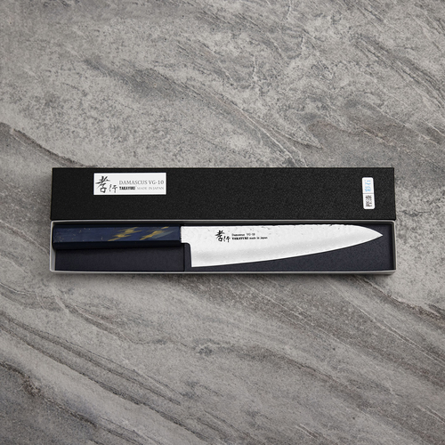 Nóż Gyutoh Sakai Takayuki Urushi, 33-warstwowy, stal VG-10, elegancja samurajów.