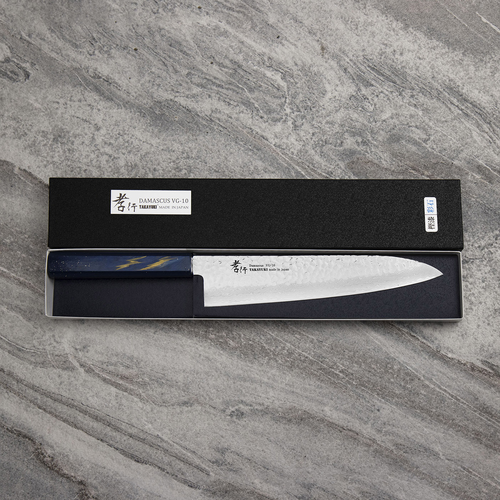 Japoński nóż kucharza Gyuto 24 cm Sakai Takayuki Urushi Saiseki VG-10