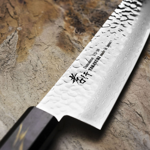 Japoński nóż Gyutoh 21 cm Sakai Takayuki Urushi, stal VG-10, elegancja samurajów.