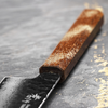 Japoński nóż Santoku Sakai Takayuki Urushi Seiren, stal VG-10, rękojeść drewniana.