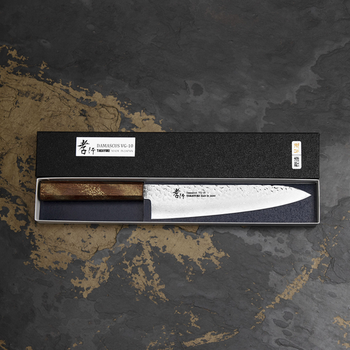 Nóż kucharza Gyutoh 21 cm Sakai Takayuki Urushi, stal VG-10, w eleganckim opakowaniu