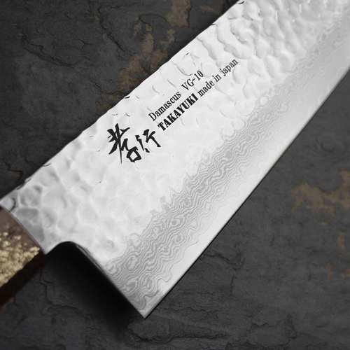 Nóż kucharza Sakai Takayuki Urushi Seiren 24 cm, VG-10, 33-warstwowy.