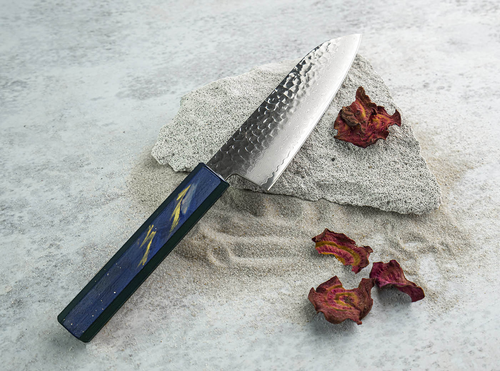 Japoński nóż Santoku Sakai Takayuki Urushi Saiseki VG-10, elegancja samurajów.
