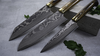 Takeshi Saji YBB VG-10 nóż Nakiri 17 cm w tle ziół