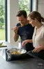 Stalowy wok Demeyere 5-PLUS Ø 30 cm z potrawą warzywną