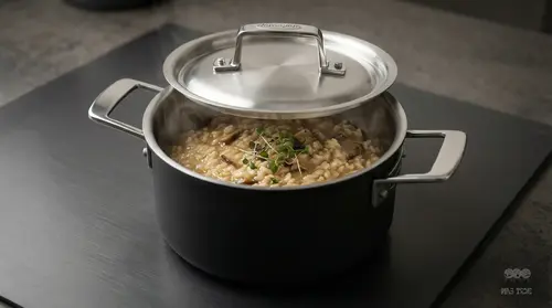 Garnek Demeyere Black 5 stalowo-ceramiczny 2,2 l z pokrywką