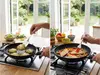 Scanpan Urban patelnia tytanowo-ceramiczna Ø 20 cm na kuchence gazowej w kuchni