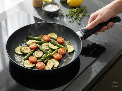 Scanpan Urban patelnia Ø 28 cm z tytanowo-ceramiczną powłoką na płycie indukcyjnej