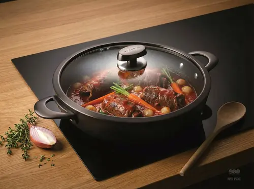 Scanpan Pro SB+ patelnia tytanowo-ceramiczna z pokrywką, czarny, Ø 32 cm, 4 l