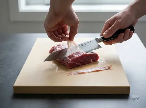 Profesjonalny nóż Bunka Suncraft Senzo Professional SG2, 16,5 cm, do warzyw na desce kuchennej