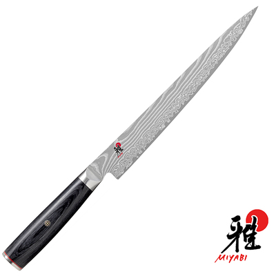5000 FCD - 49-warstwowy, damasceński japoński nóż do sushi i sashimi, Sujihiki 24 cm, Miyabi