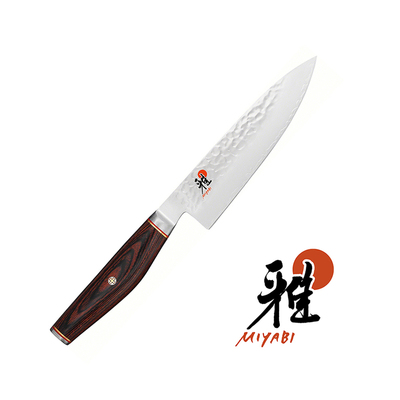 6000 MCT - Mistrzowski nóż kucharza Gyutoh ze stali młotkowanej, 16 cm, Miyabi