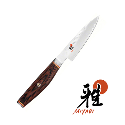 6000 MCT - Mistrzowski nóż do warzyw i owoców Shotoh ze stali młotkowanej, 9 cm, Miyabi