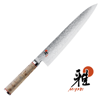 5000 MCD - 100-warstwowy, mistrzowski damasceński nóż kucharza, Gyutoh, 24 cm, Miyabi