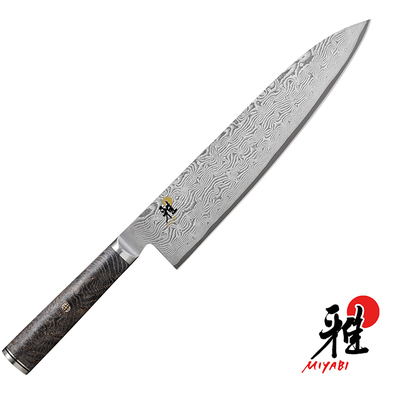 Black 5000 MCD 67 - Damasceński 132-warstwowy, mistrzowski nóż kucharza Gyutoh, 24 cm, Miyabi
