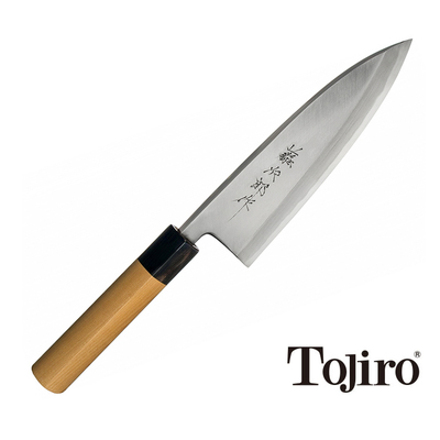 Aogami - Japoński, ręcznie kuty nóż Deba, 21 cm, Tojiro
