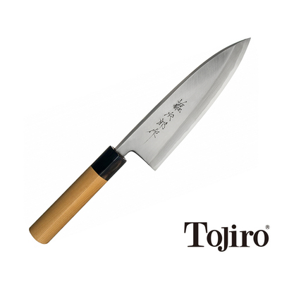 Aogami - Japoński, ręcznie kuty nóż Deba, 18 cm, Tojiro