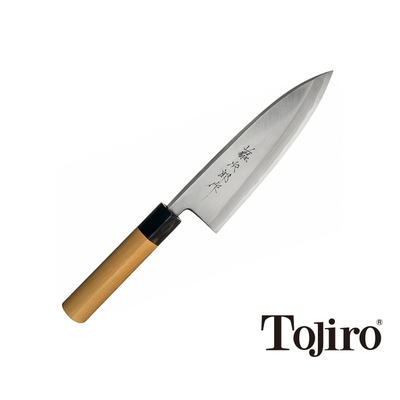 Aogami - Japoński, ręcznie kuty nóż Deba, 15 cm, Tojiro